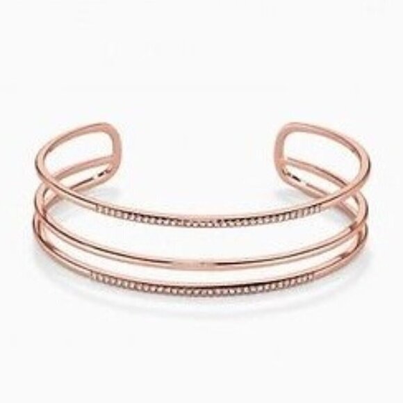Stella & Dot Pave Rose Gold Cuff NEW - Picture 1 of 4